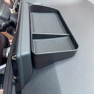 Anti-Slip Dashboard Tray - Heavy-Duty Non-Slip Car Organizer with Open Front, Dashboard Cup Holder Tray, Compatible with All Vehicles - Secure Grip for Phones, Keys, Coins, Cards - Car Interior Accessory, Openfront Design, Vehicle Storage, Sleek Accessory
