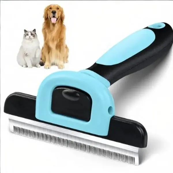 Professional Pet Grooming Brush – Deshedding Tool for Dogs & Cats, Removes Loose Fur & Undercoat Professional Pet Grooming Brush – Deshedding Tool for Dogs & Cats, Removes Loose Fur & Undercoat