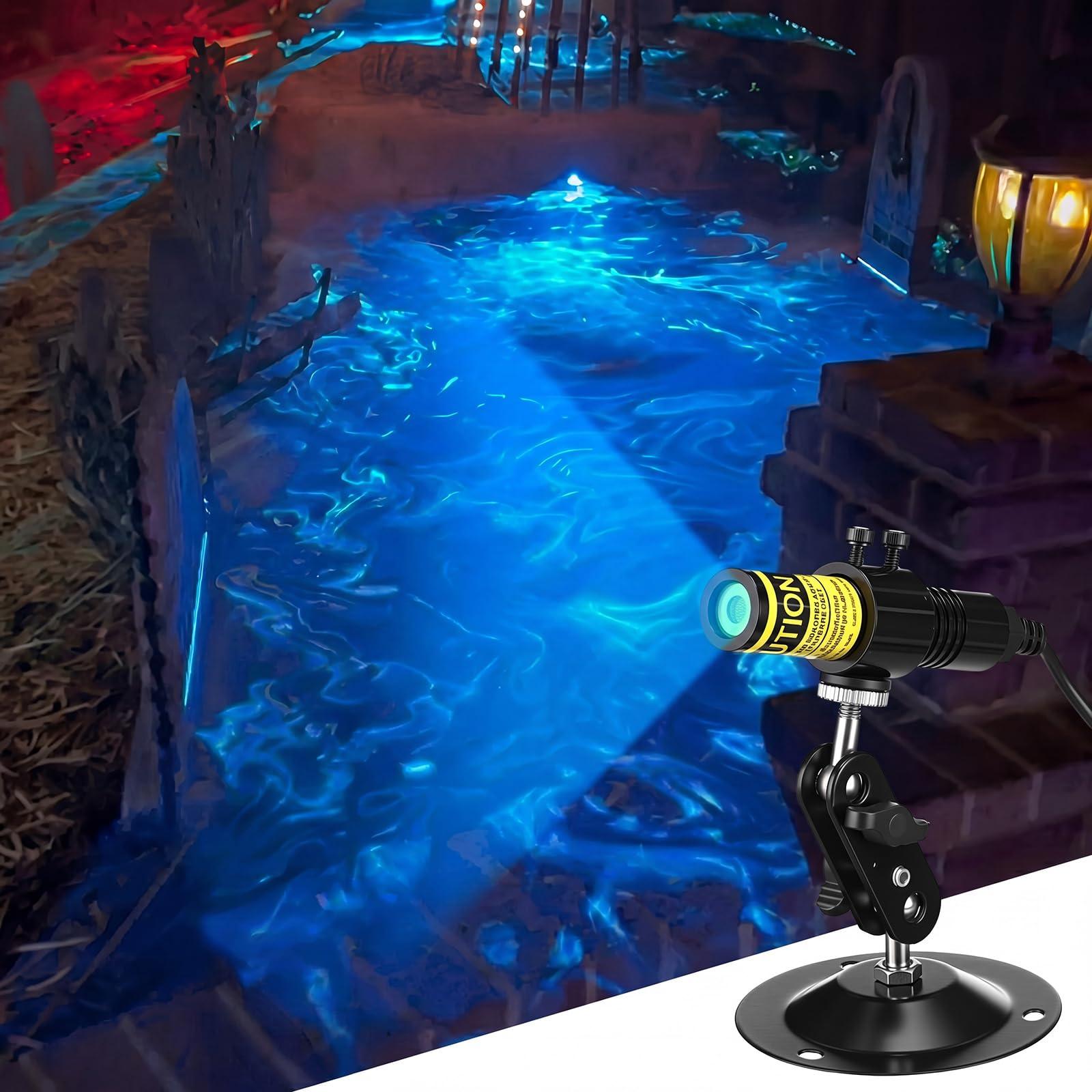 Halloween Laser Swamp Light Works with Low Lying Fog Machine (Not included), Laser Projector Laser Pointer High Power IP67 Waterproof 360-Degree Adjustable Halloween Decor Creepy Haunted House Decor Garden DIY Halloween Witch Decorations for Yard Halloween Laser Swamp Light Works with Low Lying Fog Machine (Not included), Laser Projector Laser Pointer High Power IP67 Waterproof 360-Degree Adjustable Halloween Decor Creepy Haunted House Decor Garden DIY Halloween Witch Decorations for Yard