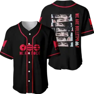 K-Pop World Tour Inspired Baseball Jersey, Concert Style Button Down Jersey Shirt, Unisex Casual Streetwear Outfit