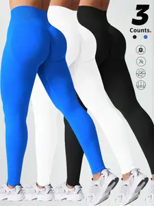 Women's Seamless Sporty High-Waist Tight Pants, Perfect for Yoga & Casual Wear, High Elasticity Fit, Comfortable Skin-Friendly Design