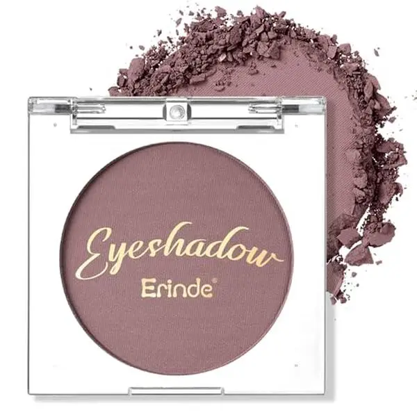 Erinde Mauve Taupe Plum Matte Eyeshadow Palette Makeup for Older Women, Plum Purple Neutral Single Eye Shadow Powder for Green Eyes, High Pigment Waterproof Eyeshadow Palette Sombra Para Ojos, 07