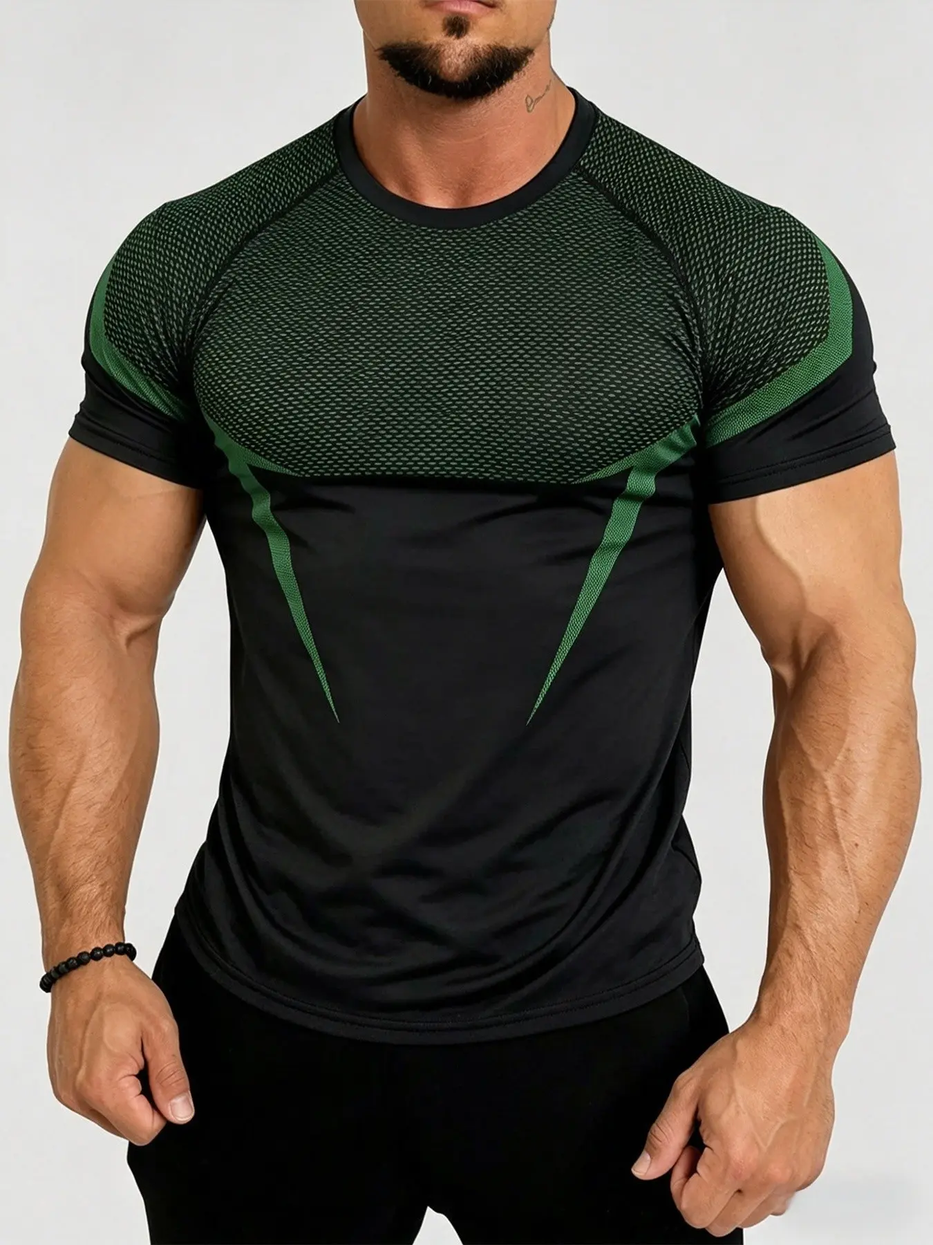 Men's Fitness Short Sleeve T-Shirt, Summer Quick-Dry Breathable Fabric, Dry Fit Active, Casual Running Tee, Ideal Gift for Gym Workout, Activewear Tees