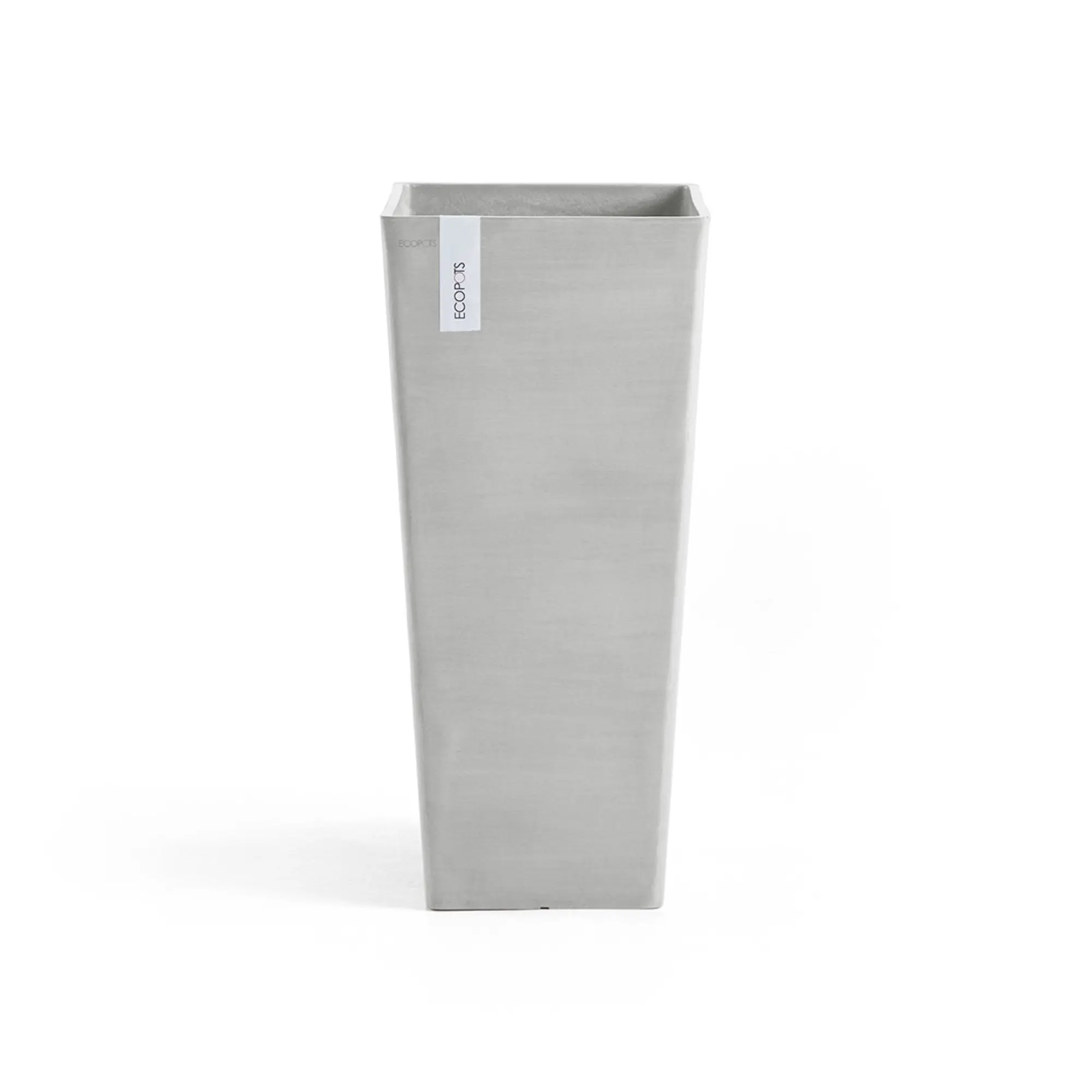 Ecopots Rotterdam High Durable Modern Square Indoor/Outdoor Recycled-Based Composite Flower Planter