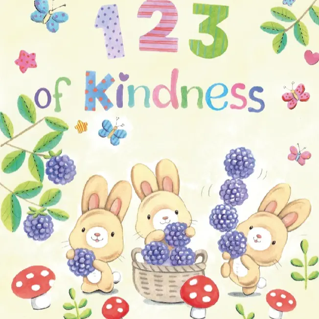 Kindness-Themed Children's Bunny Board Book, Literature & Art Category Reading Book