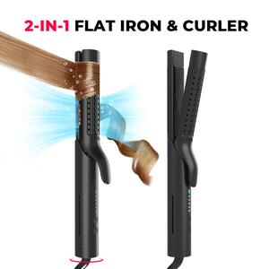 TYMO AIRFLOW 2-in-1 Hair Straightener & Curler — 360° Cooling Air Curler with Tourmaline Coating, Negative-Ion, 5 Temp Settings, Multifunctional Styling Tool, Heat Free Styler; Heatless Curling Iron; Summer Vibes gift Hair Waver Hair Straightener,father's