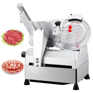 GARVEE Automatic Meat Slicer, 550W Commercial Deli Slicer with 10" Stainless Steel Removable Blade, 0-17mm Adjustable Thickness for Cheese Bread Slicer
