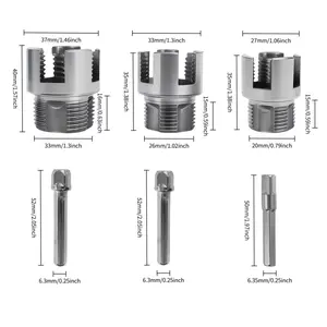 6-Piece Heavy Duty Alloy Pipe Threading Tool Set |   1/2 inch, 3/4 inch, 1 inch Integrated Internal and External Pipe Threading Dies |   Includes Teflon Tape |   Drill Compatible |   Suitable for PVC/PPR/MPP Pipes |   Plumbing Tools -  DIY-Greenish