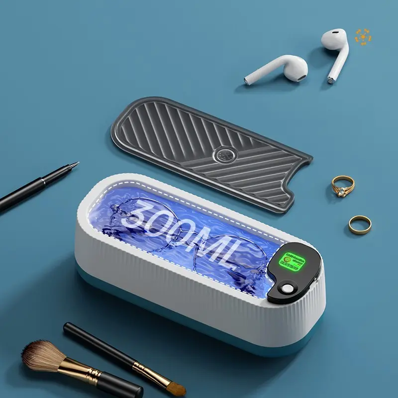 Multifunctional Ultrasonic Glasses Cleaner，High-frequency，Three grades Vibratory Cleaning Machine, Appliance, Cleaning Tool, for Jewelry, Watch, Ring, Eyeglasses, Durable, Home Sterilizer