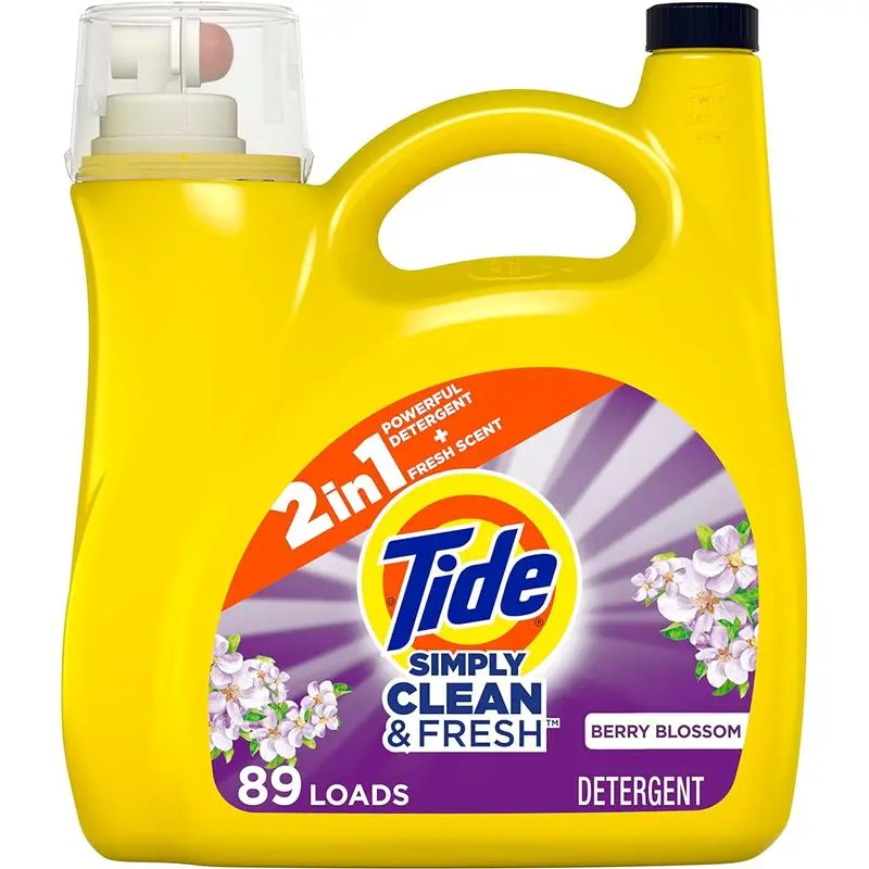 117 Fl Oz Berry Blossom Simply Liquid Laundry Detergent Household Cleaner Pack Cleaning