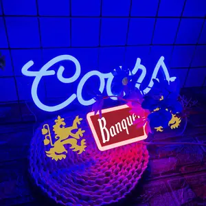 Banquet Beer Neon Sign, USB Powered LED Neon Light, Luminous Light, Decorative Neon Sign for Home Bar Pub Restaurant, Wall Decorative Light, LED Ambient Lighting