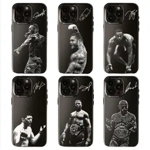 Legendary Fighters Iconic Fight Night Boxing UFC Fans MMA All Legends Art Tough Phone Case. Athletic Action Aesthetic Rugged Shockproof Protective Cover For iPhone 17 Pro Max 16 Air 15 14 13 12 11.