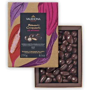 Valrhona Dark Chocolate Coated Almonds & Hazelnuts Gift Box 55%