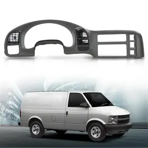 Fit For Chevy Astro Van Gmc Safari 1995-2005 Gray Gauge Cluster Dash Radio Bezel