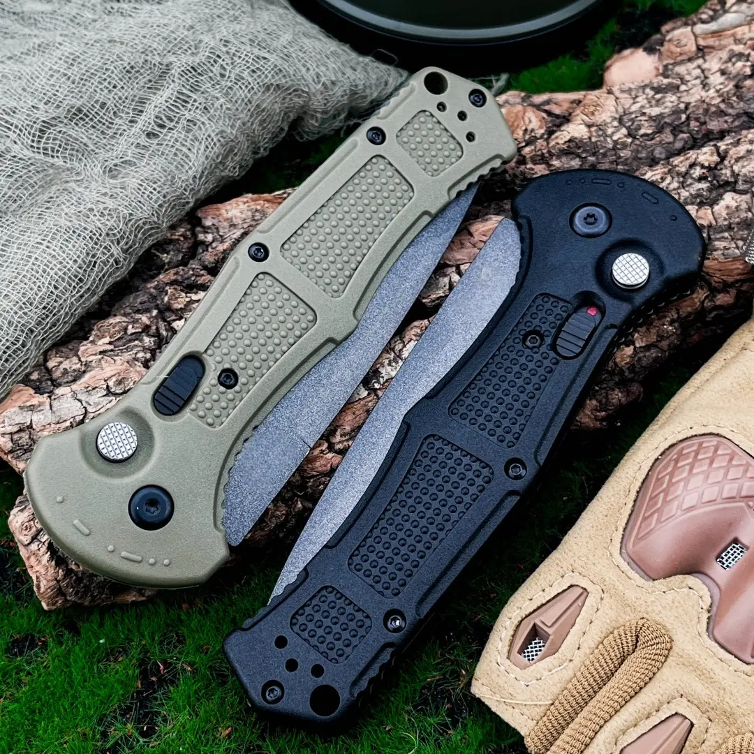 9070 EDC Folding Knife - Black Blade, Compact Travel-Friendly EDC Survival Tool, Blade-Type Single-Edged Folded Knife for Camping, Hiking | Perfect Gift for Men, Blade-Type Folded Knives