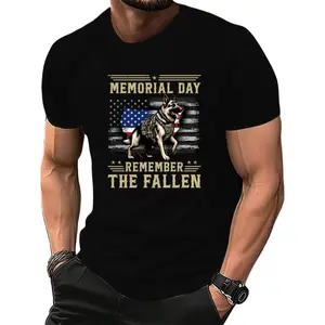 USA Memorial Day German Shepherd Graphic Tee