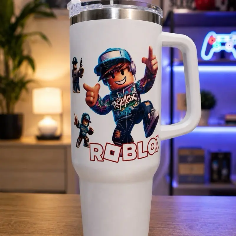 Roblox 20 oz Drinkware Tumbler, Reusable Water Bottle