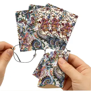 1/3/6/14pcs Paisley-patterned Cleaning Cloth, Multiple Specifications Available (Single - sided), Ideal for Lens & Glasses Cleaning, Rich Ornate Design, Suitable for Home Use, High - Quality Fabric