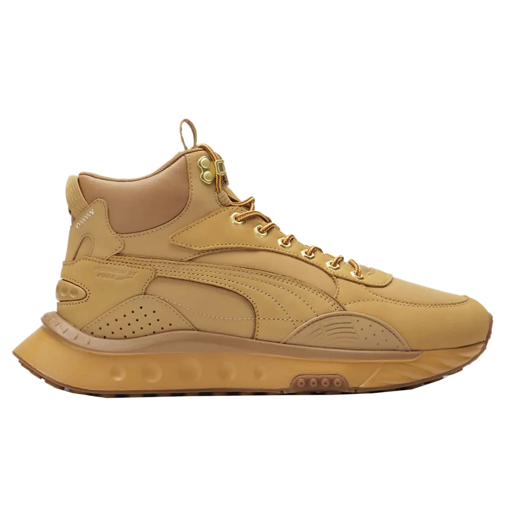 PUMA Mens Wild Rider Mid High Lace Up Sneakers Shoes Casual - Brown