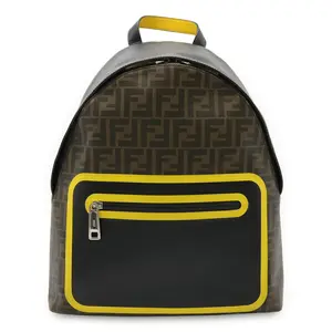 Pre-owned FENDI Plastic Tote Bags Zucca Coated Canvas Backpack