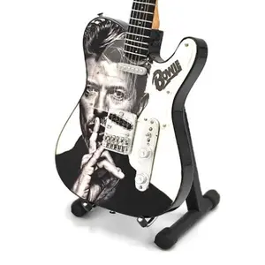 Miniature DAVID BOWIE Guitar with Free Display Stand Collectible GIFT