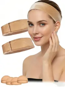 Velvet Wig Grip Band Set, Non-Slip Hair Accessories for Secure Hold, Includes 2 Packs & 4 Pieces, Ideal for Stylish Comfort Women