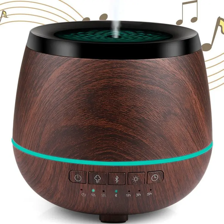 Bluetooth Audio Aromatherapy Lamp, Columnar Plastic Home Device, DC-Powered for 41-60 sq m Spaces