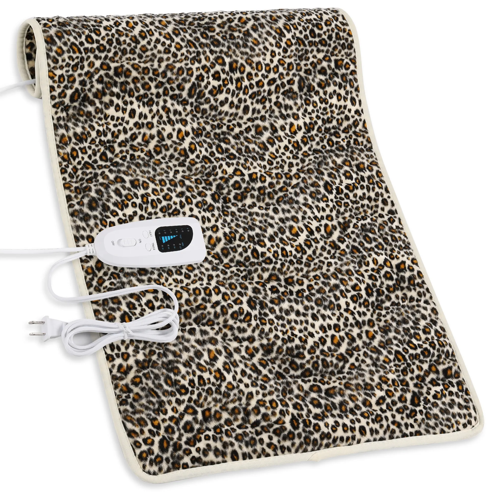 Heating pad, 40  x 20 inches,  33  x 17 inches, 24  x 12 inches,with 6 temperature levels and 4 time settings, portable, heated back, neck, shoulders, and legs, machine washable, perfect holiday gift for men and women. Multifunctional Blanket