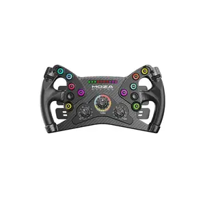 MOZA KS Steering Wheel 300mm Carbon Fiber Reinforced Composites TPE Rubber Grips RGB Buttons Hall Sensor Magnetic Paddles