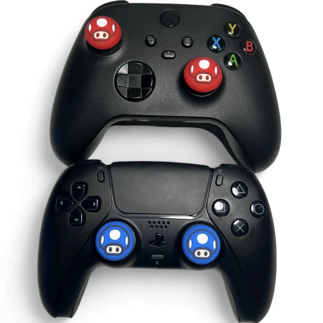(2pcs) Mushroom Controller Joystick Grips For PlayStation, Xbox, Switch Pro Controller