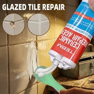 Ceramic Repair Gel, Tile Crack Filler, Waterproof Heat Resistant, Strong Adhesive Fast Dry Hardening, Fixes Bathtub Sink Toilet Cracks, repairing ceramics, stone and enamel products, Strong Adhesion