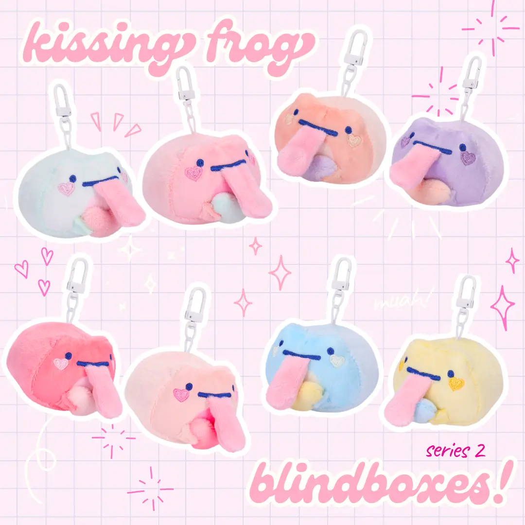 Valentine Kissing NPC Frogs Blind Box Plushies - Series 2