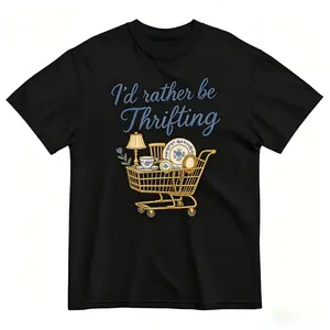 I'd Rather Be Thrifting ~ Unisex Short Sleeve T-Shirt Printed