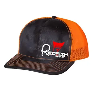 Redfish Nation Logo Cap - Kryptek Neon Ornage