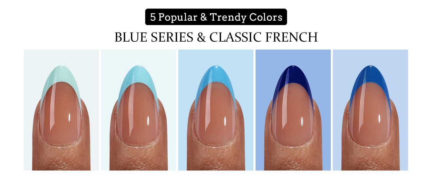 BTArtboxnails XCOATTIPS Press on Nails - 150pcs Christmas Red Short Square or Almond French Tips,Christmas Red Soft Gel False Nail, Soak Off Acrylic Fake Nails Extensions