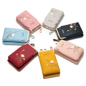SC210 Women's Versatile Embroidered Mobile Phone Bag 2025 New Messenger Fashion Women's Long Wallet