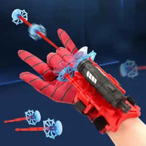 Spider Web Launcher & Wrist Launcher Set, 1 Set Soft Bullet Fun Wristband Launcher, Role-playing Educational Fun Play Toy Playset