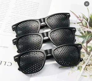three piece - Unisex Pinhole Glasses Anti-Unisex Pinhole Glasses Anti-Myopia Astigmatism Glasses Men's Women's Vision Improvement Strabismus Correction Fatigue Glasses chrome hearts glasses  meta glasses original fade reading anti-eyestrain eyewear uv400