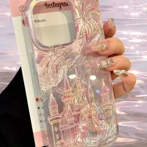 Fireworks Pattern Phone Case, Anti-drop Cellphone Protective Case, Total Protective Shockproof Mobile Phone Cover for iPhone 11 12 13 14 15 Pro Max, Casing, Shockproof TPU Cover