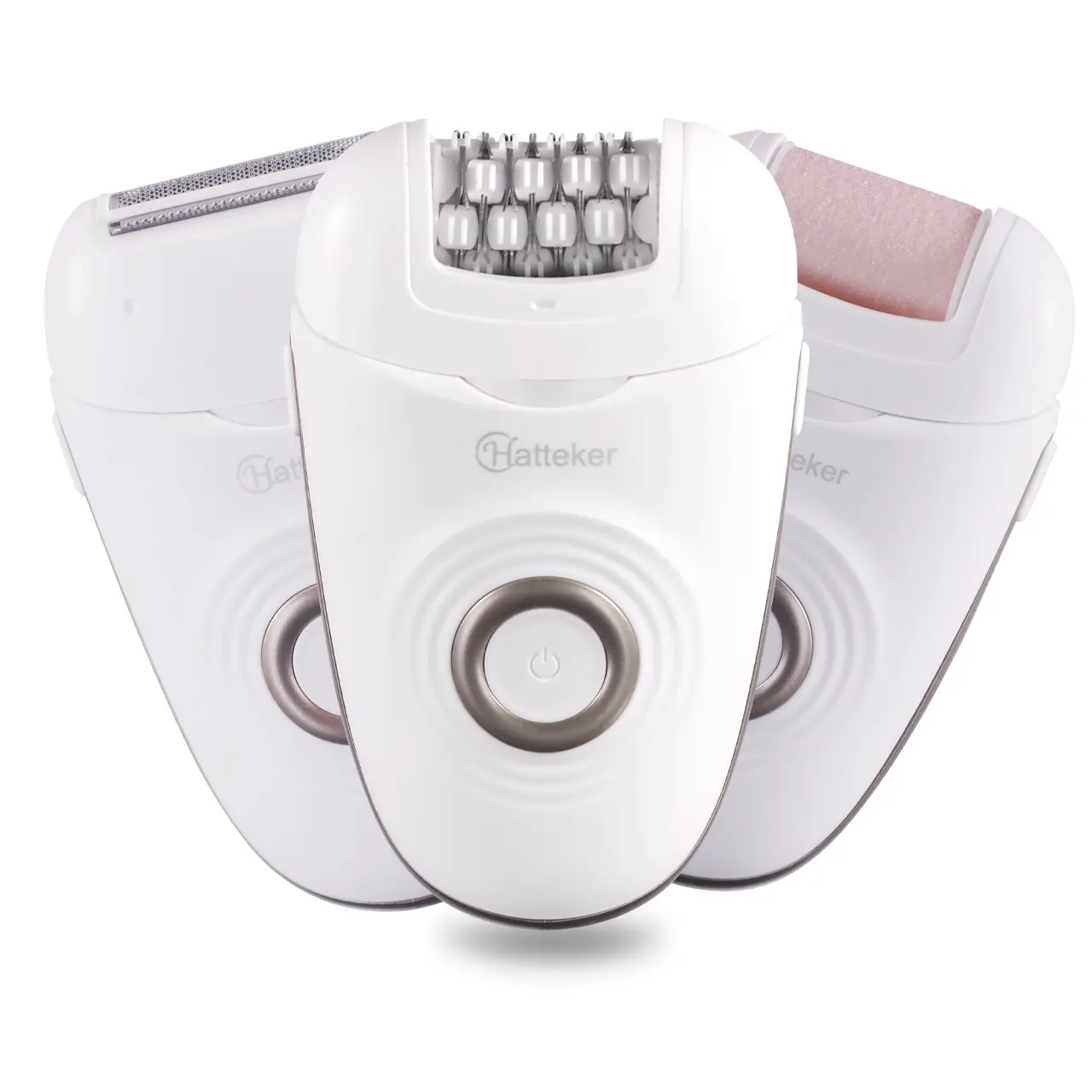 3 in 1 Electric Epilator for Women, Wet & Dry Use Bikini Trimmer for Arm leg Underarm & Body Hair Trimming, Electric Shaver for Women, Body Groomer Shaver, Portable Foot Grinder, Hair Removal Tools for Women, Shaver Machine