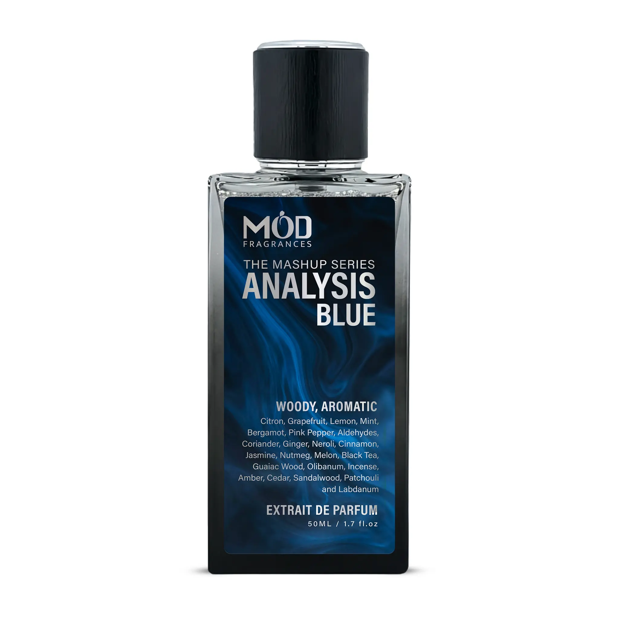 Analysis Blue Perfume For Men by Mod Fragrances - Extrait De Parfum - Fresh Woody Aromatic Fragrance