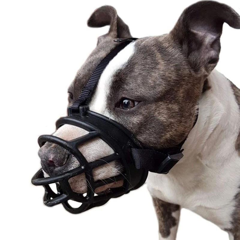 Muzzle - Soft Silicone Pet Dog Muzzle Anti-biting Stop Barking Chewing Mask Adjusting Pets Muzzles for Small Medium Large Dog Supplies Rechargeable Anti-Barking bark
