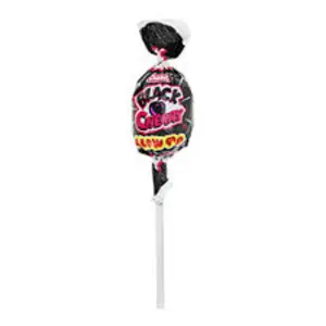 48x Charms Black Cherry Blow Pop - Sucker Bubble Gum Center Snack Treats Sweet Chewy Hard Candy Lollipops Party Favors Pinata Filler Fun Fruit Flavor Individually Wrapped Kids Birthday Bulk Lot Bundle Wholesale 48ct 0.65oz Pack