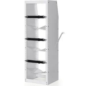 VEVOR Refrigerant Tank Rack,  with 3 x 30-50lb Bottle Tanks, Cylinder Tank Rack 14.64x13.97x46.06 in, Refrigerant Cylinder Rack Gas Cylinder Racks and Holders for Freon, Gases, Oxygen, Nitrogen Adjustable Organiser