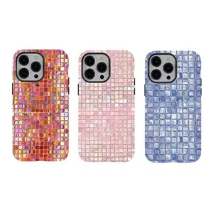 (6 colour) Glass Mosaic Tiles Phone Cases - Phone case for iPhone 17 16 15 14 13 12 11