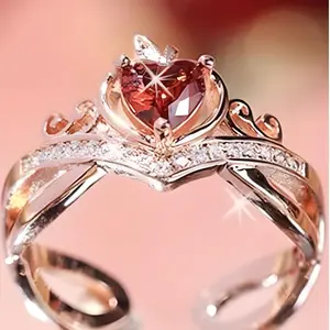A heart-shaped ring Everyday ring accessory for women attending parties ring