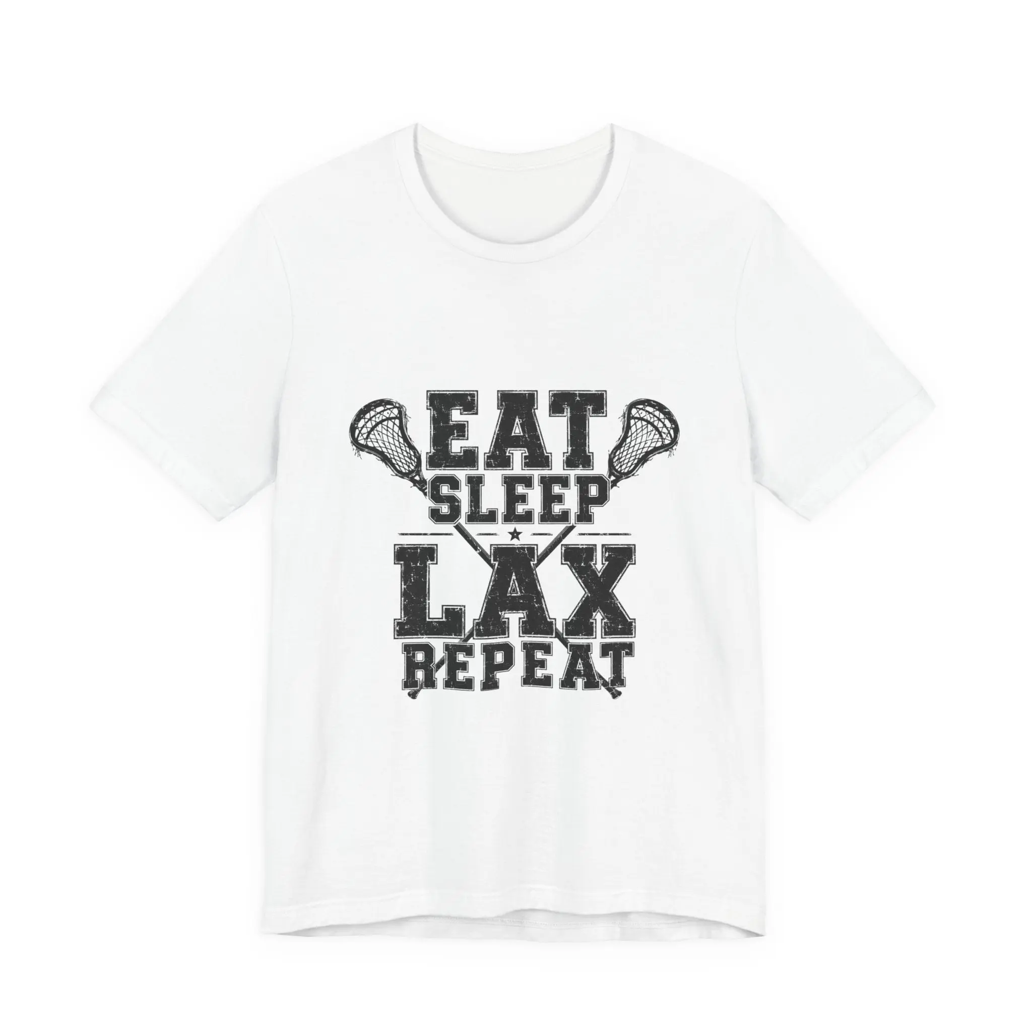 Eat Sleep LAX Repeat Lacrosse Tee, Lacrosse Shirt, Sports Tee, College Tee, High School Sports T-Shirt, Lacrosse Gift