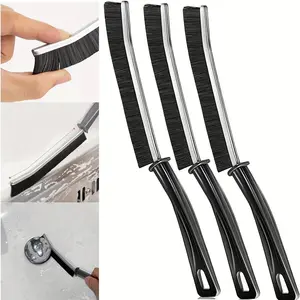 3pcs Brush the long gaps in the bathroom, clean the dead corners of kitchen tiles, multifunctional windows, Household Cleaning Tool