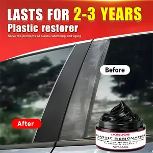 Jokjok Car Interior Plastic Restorer Wax, Glossy Finish, Tire Protection, Automotive Care Essentials, Easy Application, Car Detailing Products
