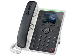 HP Poly Edge E220 IP Phone, Corded desktop phone with Power Supply | 89B50AA#ABA